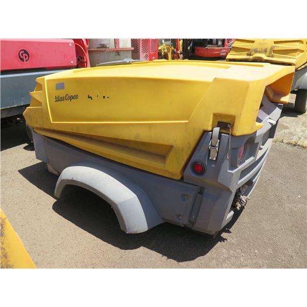 2011 Atlas Copco XAS 185 JD7 Compressor (Starts & Runs - See Video), No Axle
