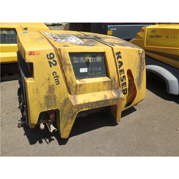 Kaeser 92 CFM Compressor (Does Not Run, No Axel)