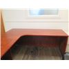 Image 2 : Wooden Desk Ensemble w/ Office Chair, L Configuration