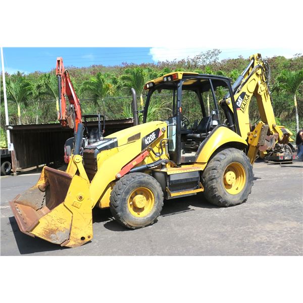 CAT 420F Extendahoe Backhoe (Starts & Runs - See Video) Meter Reads 1991.7