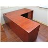 Image 2 : Wooden L-Shaped Desk Ensemble