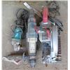 Image 1 : SkilSaw Circular Saw SPT77WML, Bosch Rotary Hammer GBH2-28L & Makita Grinder 9557PB
