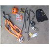 Image 1 : Multiple Safety Equipment: Hard Hat, Petzl ASAP Fall Locks, Fall Arrester, Cables, Hooks, etc