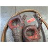 Image 2 : Qty 2 Red Pneumatic Rivet Buster Jackhammer w/ 1  Air Hose