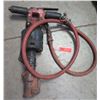 Image 1 : Black Pneumatic Hammer w/ Air Hose & Safety Clip