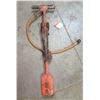 Image 1 : Red Pneumatic Hammer w/ Air Hose & Spade Paving Breaker