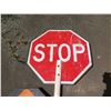 Image 2 : Qty 2 Traffic & Crosswalk Signs: Slow & Stop on Long Pole