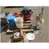 Image 2 : Pallet Craftsman Wet/Dry Shop Vac w/ Attachments, Chain, Masks, etc