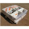 Image 1 : Qty 10 Folding Metal Safety Traffic Barricades