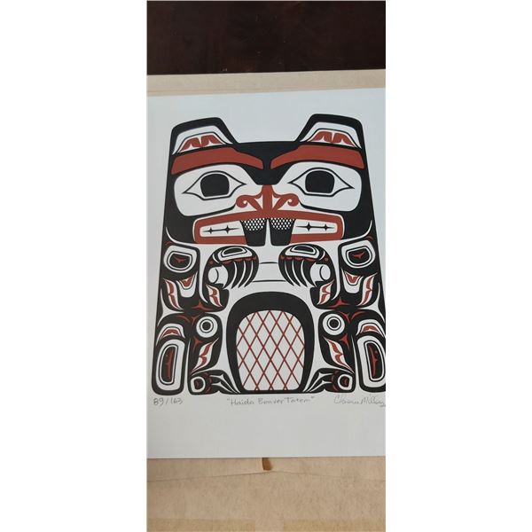 Clarence Mills - LEP - Signed - Haida Beaver #89