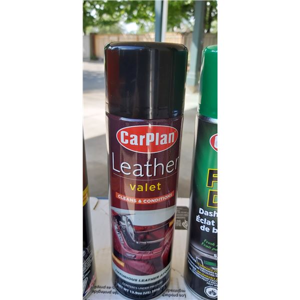 Auto Care Kit Three Pack Carplan Leather Valet Cleaner & Two Cans of