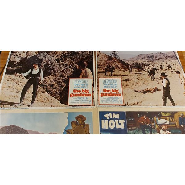 Vintage 1940-1960 - Western Theme - Movie Lobby Cards - Set of Four