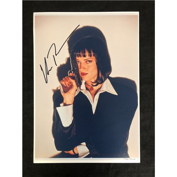 Uma Thurman Autographed Framed 8 X 10 Photo - with COA