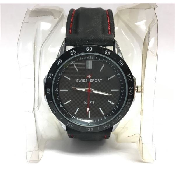 Swiss Sports Stainless Steel Back Mens Watch (as new)