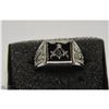 Image 1 : SILVER TONE MASONIC RING SIZE 10.5
