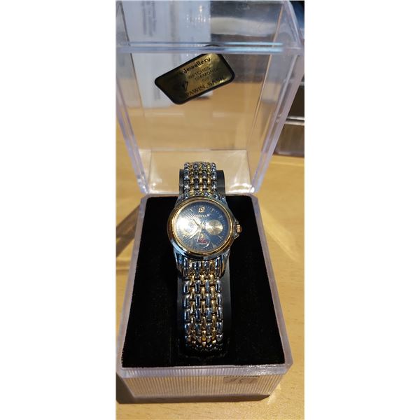 Geneva Ladies Watch with Gold/Silver Watch Band