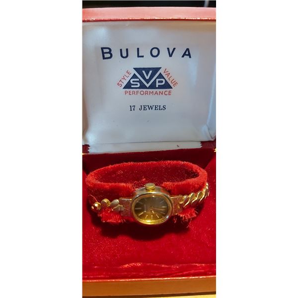 Vintage Bulova Watch with original Bulova Watch Case