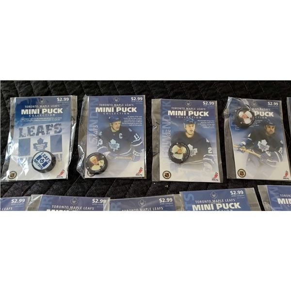 2003 Toronto Maple Leaf Mini Puck Collection - 24 in Total - New in Packaging