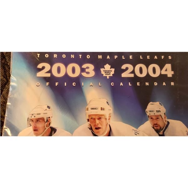 Toronto Maple Leaf 2003/04 Calendar with Toronto Maple Leaf Collectibles & Books