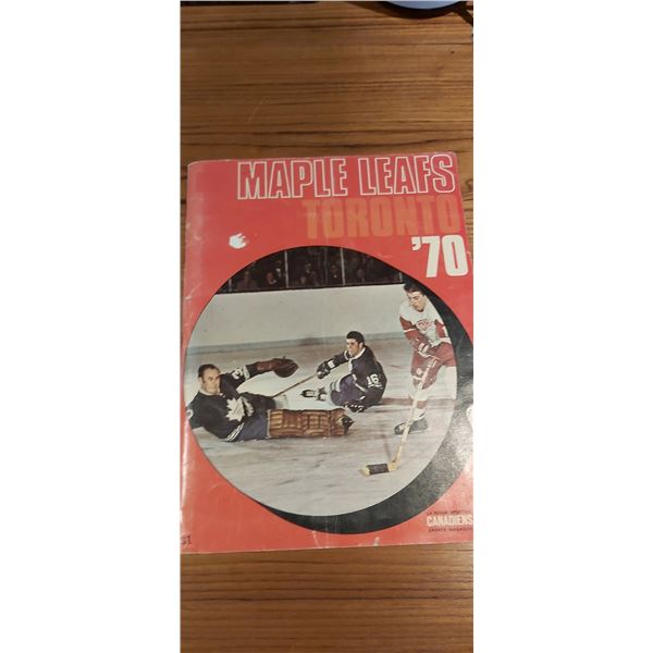 1969 Montreal Canadiens Game Program - vs. Toronto Maple Leafs - November - Montreal Forum