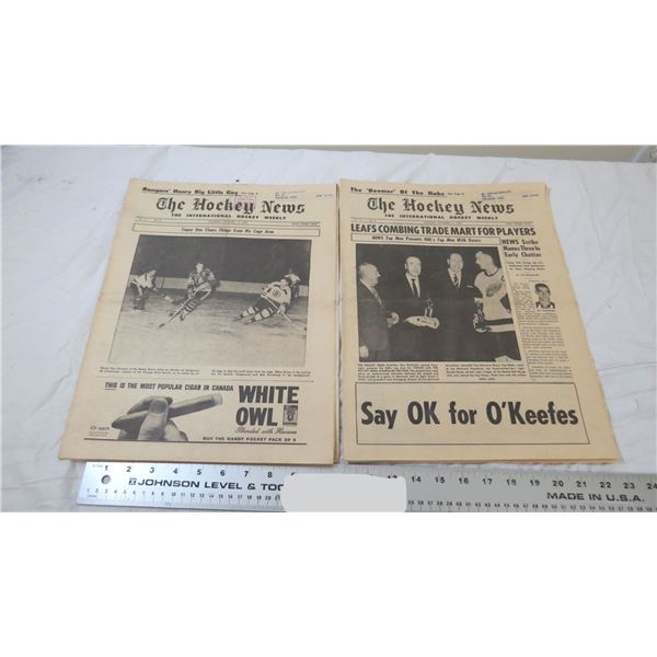 1960 Hockey News - Nov. 19 & 26th. Issues - Gordie Howe, and Toe Blake Photos