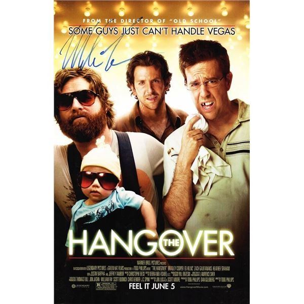 "Hangover" - Official Movie Poster - Laminated - Signed by Mike Tyson