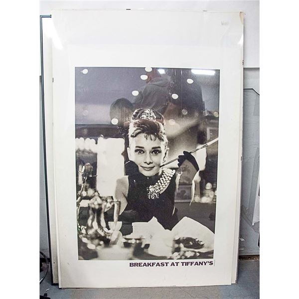 "Breakfast at Tiffany's Framed Movie Poster with Audrey Hepburn