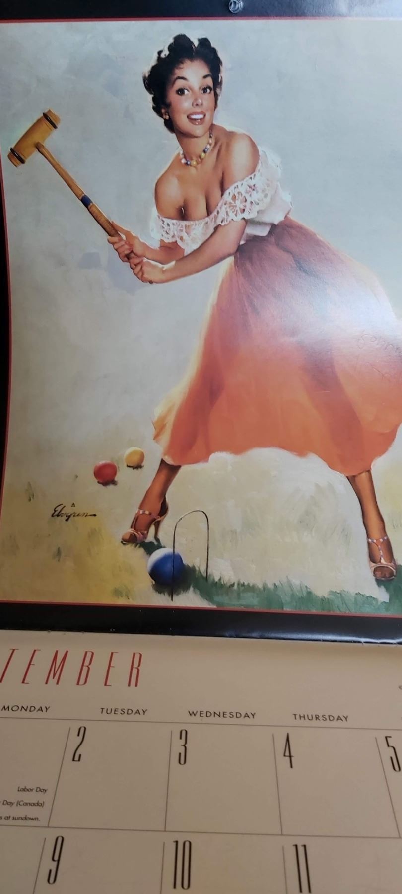 2008 Gil Elvgren Vintage PinUp Girl Calendar