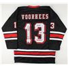 Image 1 : ARI LEHMAN "FUCK YOU FREDDY" SIGNED BLACK JASON VOORHEES HOCKEY JERSEY (BAS WITNESSED)