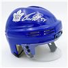 Image 1 : AUSTON MATTHEWS SIGNED TORONTO MAPLE LEAFS MINI-HELMET (FROZEN POND COA)