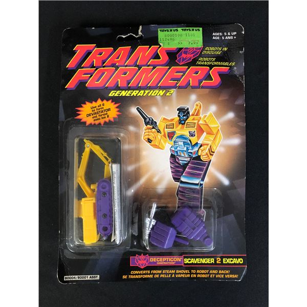 ORIGINAL ON CARD TRANSFORMERS SCAVENGER ACTION FIGURE