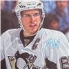 Image 2 : SIDNEY CROSBY SIGNED FRAMED 20X24 CANVAS (frameworth COA)