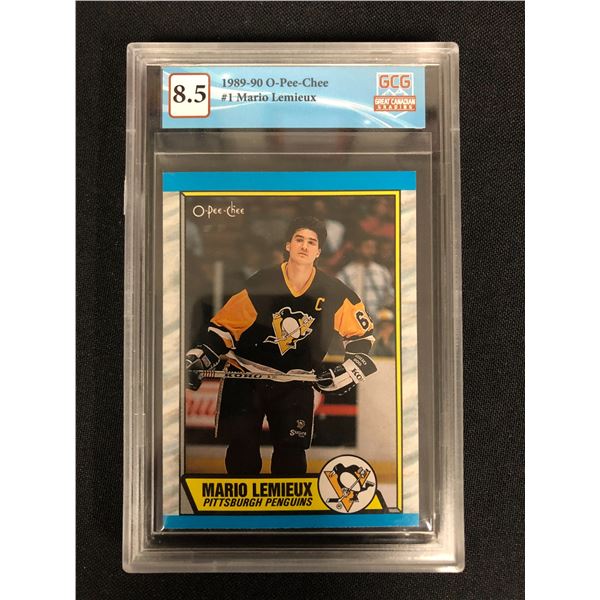 1989-90 O-PEE-CHEE NO. 1 MARIO LEMIEUX (GCG 8.5)