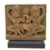 Image 1 : Hand Cast Sandstone Dancing Temple Guards (CLB-486)