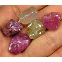 121ct. Fancy Lemon Pink Red Ruby Sapphire Rough (GEM-2167)