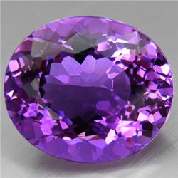 6.03ct. Intense Oval Natural Amethyst RETAIL $600 (GEM-5055)