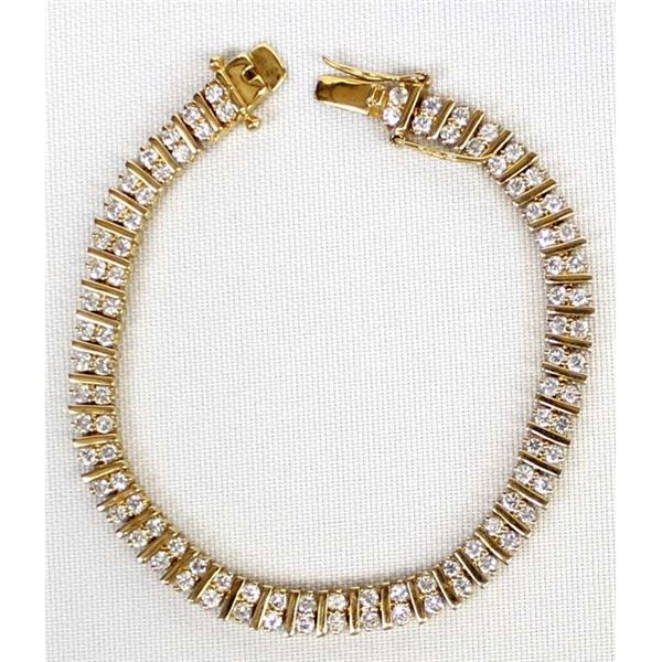 Sarah Coventry Gold Tone Rhinestone Bracelet
