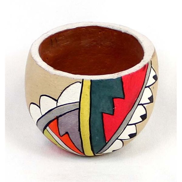 Vintage Jemez Poster Paint Pottery Bowl