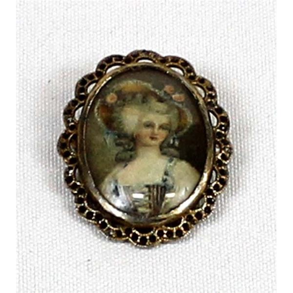 Mississippi Estate Victorian Lady Pin
