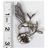 Image 7 : Mississippi Estate Pewter Hummingbird Pin