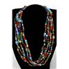 Image 1 : Hand Beaded 5 Strand Necklace by Kills Thunder