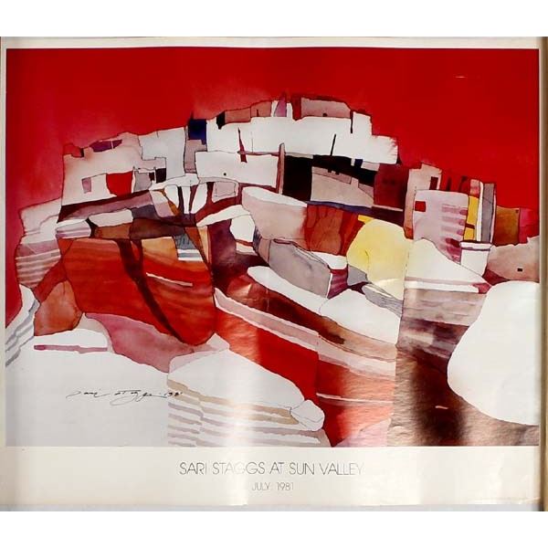 Signed Sari Staggs at Sun Valley Poster Print