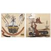 Image 1 : 2 Native American Sand Paintings 1 by Sloan