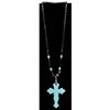 Image 1 : Hematite Bead Necklace with Dyed Howlite Cross
