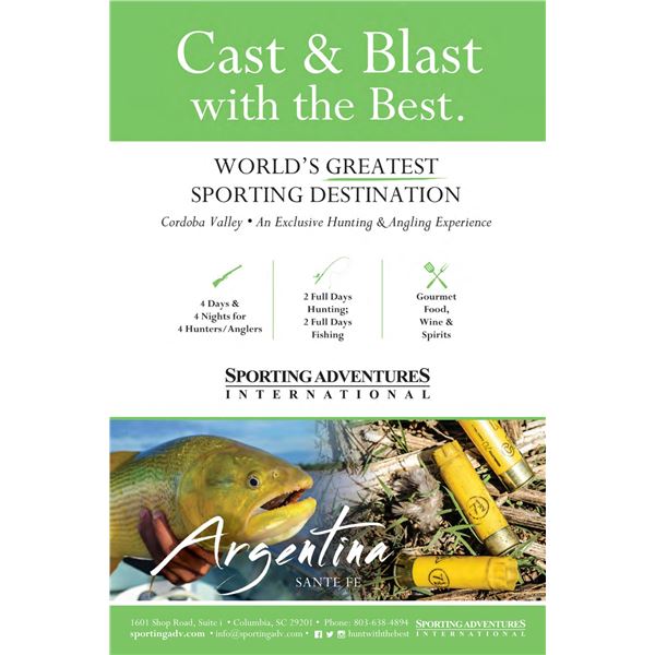 Cast & Blast for 4 Santa Fe, Argentina