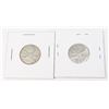 Image 1 : #59 LOT OF 2 SILVER 1962 CANADIAN 25CENT QUARTERS