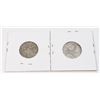 Image 1 : #62  LOT OF 2 SILVER 1949 + 1951 CANADIAN 25 CENT