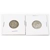Image 2 : #62  LOT OF 2 SILVER 1949 + 1951 CANADIAN 25 CENT
