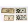 #115 LOT OF 4 WORN JAPANESE PAPER CURRENCY