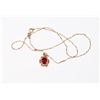 Image 1 : #122 10K GOLD MARKED NECKLACE AND PENDANT